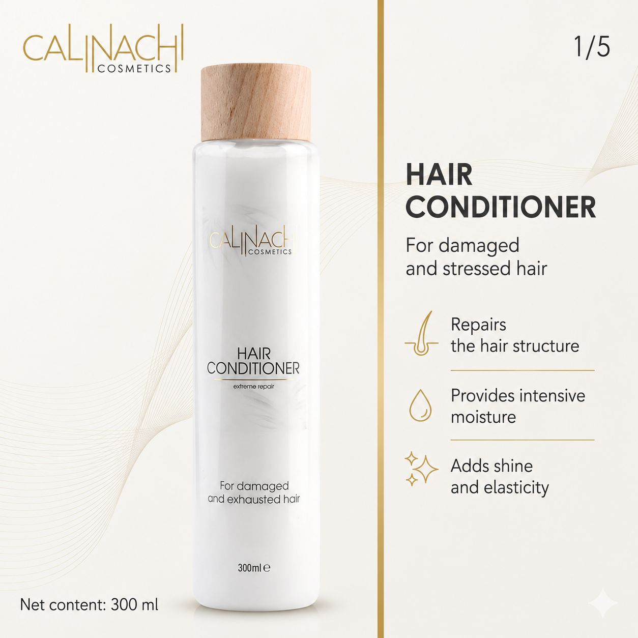 Fiber Damage Repair for Dry Hair Recovery HairCare Sets CALINACHI Cosmetics