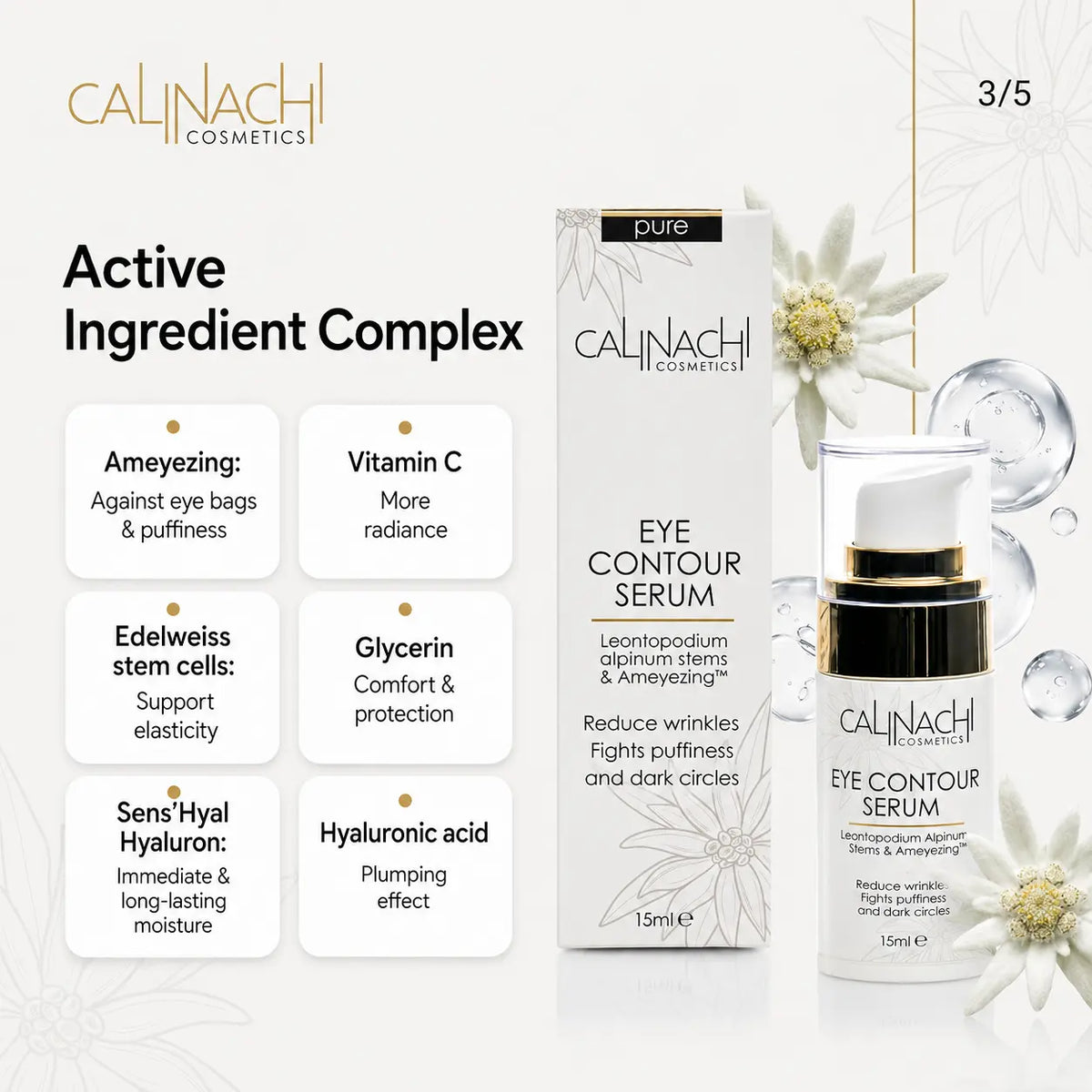 The Ameyezing Eye Contour Serum, 15ml. skincare CALINACHI Cosmetics