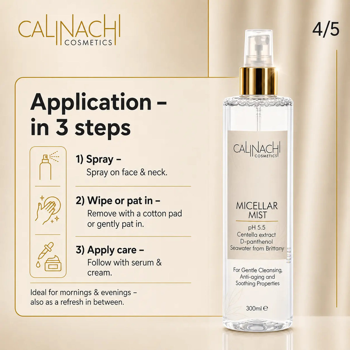 Micellar Myst, 300ml. skincare CALINACHI Cosmetics