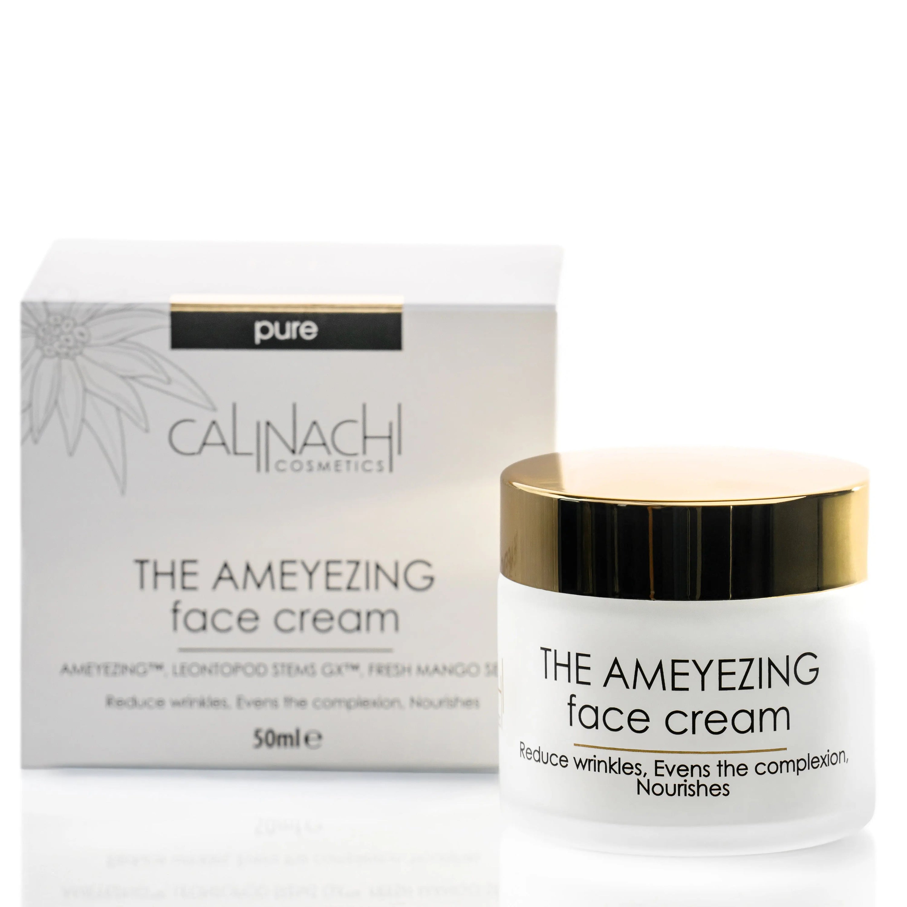 The Ameyezing Regenerating Natural Day Therapy for Face, Neck and Décolletage SkinCare Set CALINACHI Cosmetics